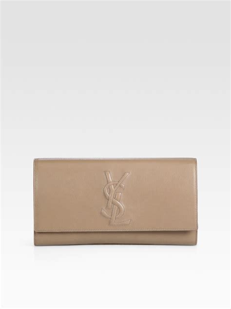 ysl clutch dark natural|saint laurent evening clutch.